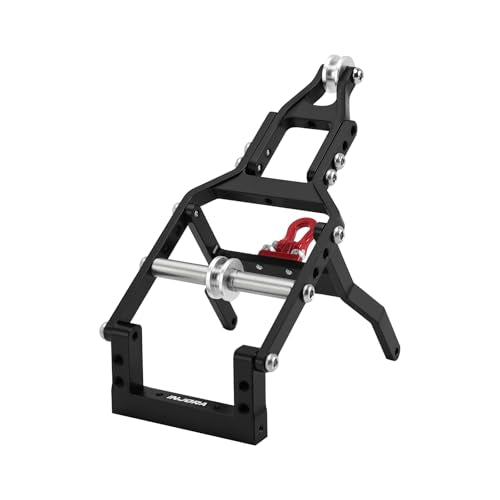 INJORA Tow Truck Crane Kit for 1/24 SCX24 Stock Chassis Carbon Fiber Universal Chassis(SCX24-182) IR60-24 Body（Black） - color: Black