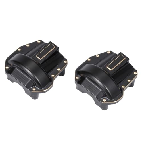 Heavy Brass Steering Knuckle Portal Cover 136g for 1/10 RC Crawler Axial SCX10 III AR45P Capra 1.9 UTB Vanquish Axle(Diff Cover 2PCS2) - color: Diff Cover 2pcs2