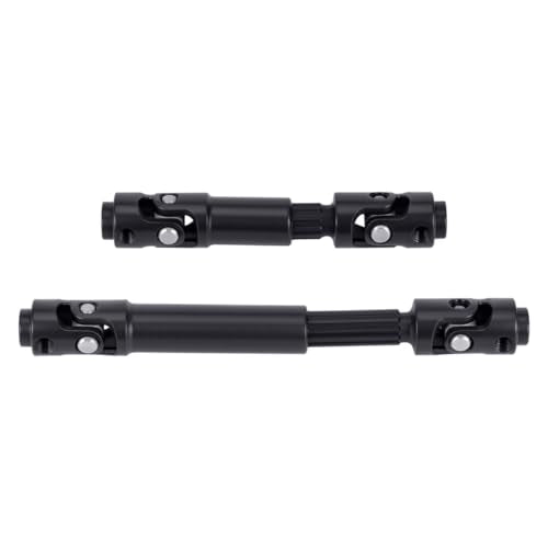 SCX30 Driveshaft Front Rear Drive Shaft for 1/30 Axial RC Crawler Upgrades (Stainless Steel, Black) - color: Driveshaft