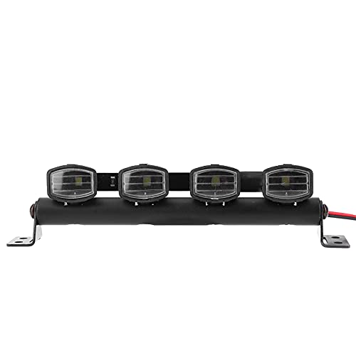 4pcs LED Roof Light Bar for /10 RC Crawler SCX10 TRX4 Defender, Universal Fit Plastic Model Car Accessory, Exquisite Design Service Life Strip Lighting Hobby Grade Kit Fans - size: 4 lights