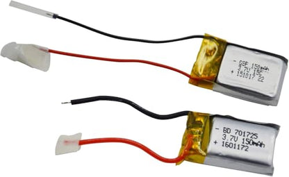 Blomiky 2-Pack 3.7 Volt - 150mAh Li-Poly Pack Replacement for S yma S107 / S107G Helicopter Some Mini RC Cars / S107G Battery 2
