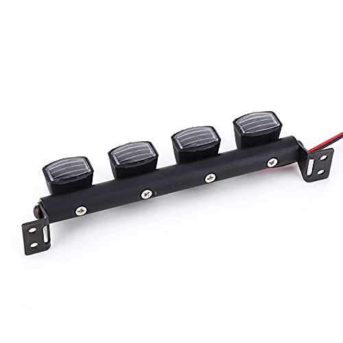 4pcs LED Roof Light Bar for /10 RC Crawler SCX10 TRX4 Defender, Universal Fit Plastic Model Car Accessory, Exquisite Design Service Life Strip Lighting Hobby Grade Kit Fans - size: 4 lights