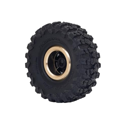 DJX 4PCS Brass Wheel Weights 3.6g Suitable for 1/30 Axial SCX30 Ford Bronco Jeep Wrangler JLU