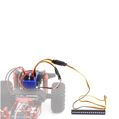RC Front Rear Lamp Group Compatible with TRX4M 1/18 RC Crawler Car 8 Modes Roof Light Bar 16 Lamp Beads RC Model Drift Car Accessory Lighting System Upgrade Parts