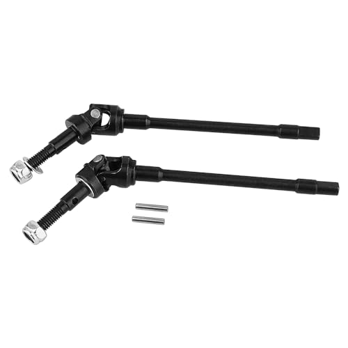 New Enhanced Hard Steel Front Rear Axle Shaft CVD for Axial SCX10 RC Crawler Heavy Duty Metal Upgrade Replacement Parts (Front 1)
