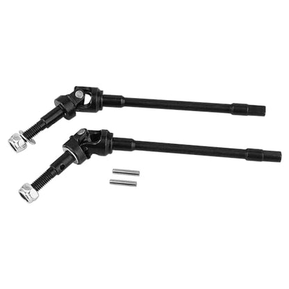 New Enhanced Hard Steel Front Rear Axle Shaft CVD for Axial SCX10 RC Crawler Heavy Duty Metal Upgrade Replacement Parts (Front 1)