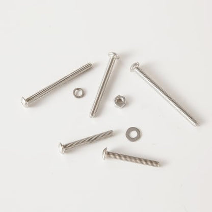200 PCS M5 x 30mm 35mm 40mm 45mm 50mm, Button Head Socket Cap Screws Bolts Washers Nuts Assortment Kit, Stainless Steel 304, Metric Allen Hex Drive - size: Button M5x30/35/40/45/50 mm