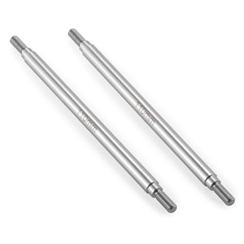 2Pcs M4 Stainless Steel RC Links for 1/10 Axial Wraith SCX10 TRX-4 | 1 Pair RC Steering Linkage Set, 50mm/55mm/60mm/70mm/75mm~155mm - style: 110mm