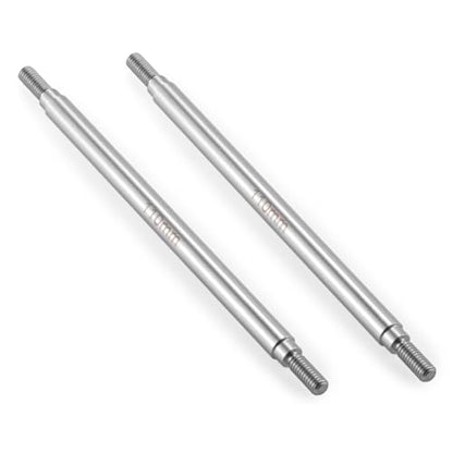 2Pcs M4 Stainless Steel RC Links for 1/10 Axial Wraith SCX10 TRX-4 | 1 Pair RC Steering Linkage Set, 50mm/55mm/60mm/70mm/75mm~155mm - style: 110mm