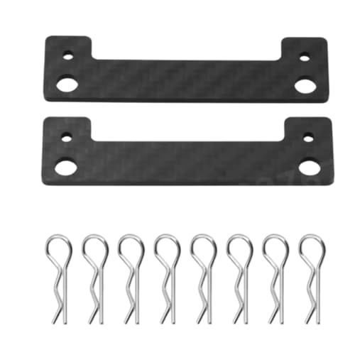 Rc Toys Accessories for Tamiya for TT02 for TT01 1/10 Carbon Fiber Body Posts Magnet Fixed Mount Bracket with Clips RC Car Upgrade Accessory