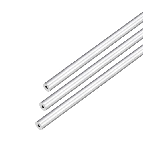 DMiotech 3Pack (6mm OD x 2mm ID) 6063 Aluminum Round Tube 300mm Length Industry Metal Tubing for Machinery Frame Construction DIY Projects - size: 6mm x 2mm x 300mm