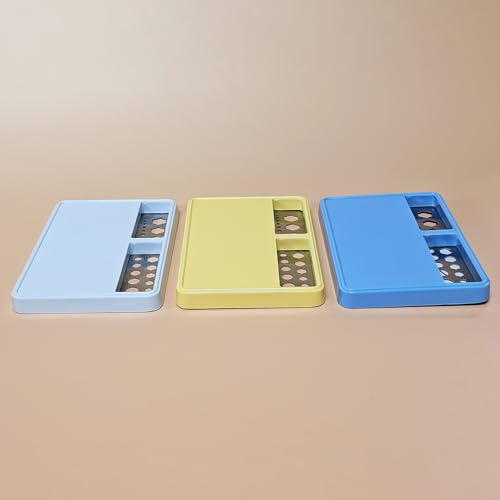 Garosa Magnetic Parts Tray, Durable Screw Organizer and Socket Holder for RC Repair Stainless Steel Impact Plastic Yellow 17.6 x 12.2 x 1.7cm 1 Pack - color: #81y