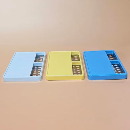 Garosa Magnetic Parts Tray, Durable Screw Organizer and Socket Holder for RC Repair Stainless Steel Impact Plastic Yellow 17.6 x 12.2 x 1.7cm 1 Pack - color: #81y