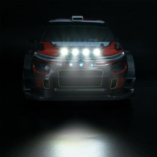MORLORDY RC Light Kits Front and Rear Lights Set for 1/14 MJX 14303 4WD RTR High Speed RC Drift Rally Car Upgrade Parts (Front & Rear) - color: Front & Rear