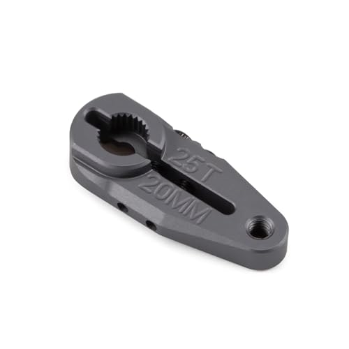 25T Servo Horn CNC 7075 Aluminum 20mm 24mm Servo Horn Steering Clamping Arm for Protek Savox Futaba Servo 1/10 Arrma Buggy Granite Monster Truck Raide (25T 20mm) - color: 25t 20mm