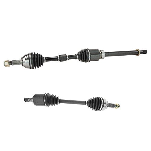 TRQ Front Driver and Passenger Side CV Axle Assembly Set 2 Piece Compatible with 2008-2013 Nissan Rogue FWD 2007-2012 Sentra SE-R 2014-2015 Rogue Select FWD Japan Built Models (1st VIN Digit J) - style: CSA82467