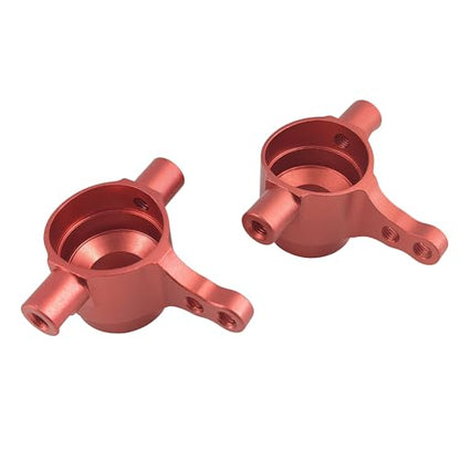 C-Hubs Steering Blocks & Rear Carriers for Slash Stampede Rustler (Red) | Aluminum,4X4,4WD,RC Car,6837 6832 1952,CNC Machined,High Strength,Precision Fit