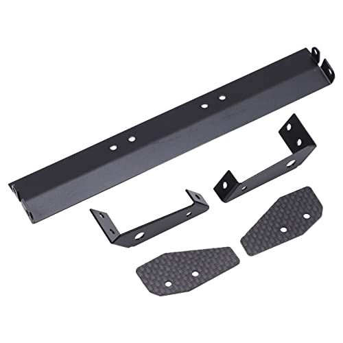 RiToEasysports RC Rear Wing, Aluminum Alloy and Carbon Fiber Tail Spoiler with Adjustable Angle for 1/10 Remote Control Car, High Strength, Improved Aerodynamics, Downforce and Stability
