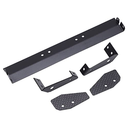 RC Rear Wing, Aluminum Alloy and Carbon Fiber Tail Spoiler with Adjustable Angle for 1/10 Remote Control Car, High Strength, Improved Aerodynamics, Downforce and Stability