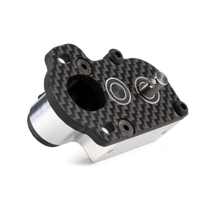 Tiny Portal Transmission 48P Gearbox with Slipper Pad for 1/10 LCG Chassis Cheater Rigs Capra AR45P CP44 Enduro Comp Fox Portal Axle Comp Builds (Silver) - color: Silver
