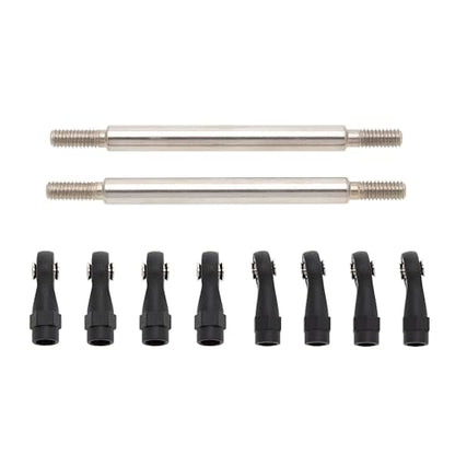 MEUS RACING 1/10 Links Steel Chassis Links Kit for Traxxas TRX4 Axial SCX10 Tamiya CCO1 Redcat Gen8 1/10 RC Crawler (65mm) - size: 65mm