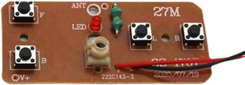 27mhz Four-Way Remote Control Board Two-Way RC Transmitter and Receiver Car Robot Model Accessories for DIY Projects(Control 2 Motors)，Remote and App Controlled Vehicles，Hobby RC Cars