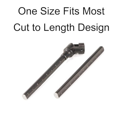 1/24 RC Driveshaft 130mm Steel Cut-to-Length Driveshaft with D Hole, Fit for Axial 1/24 RC Crawler Custom Builds SCX24 FCX24
