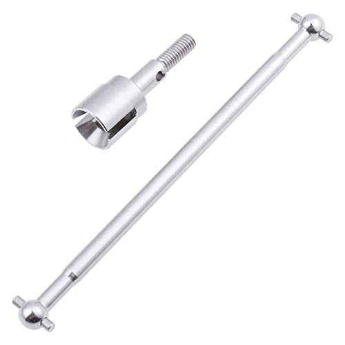 BAIJAC 08029 Dogbones 89.5mm & Stub Wheel Axle 02033 Drive Shaft for 1/10 Redcat HSP Exceed RC Car Truck Replacement (Color : Silver)