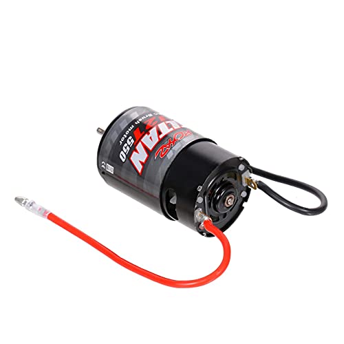 RC Motor,550 12T Brushed Motor Replacement for 1/10 Remote Control Off-Road Car HSP HPI Kyosho - color: Black