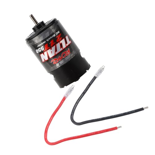 BRRNOO Brushed Motor, RC Crawler Motor RC Kit Accuracy Low Noise 550 Brushed for 4 Model (21T) - size: 21T