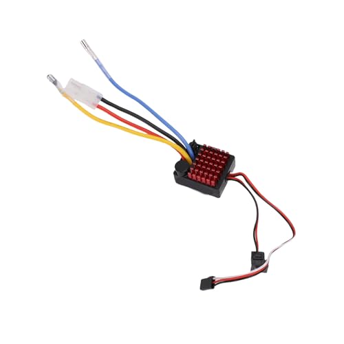 Matybobe Brushed Electronic Speed Controller 60A Water Proof ESC RC Car Boat 3A BEC Output Compatible with 540 550 750 Motors