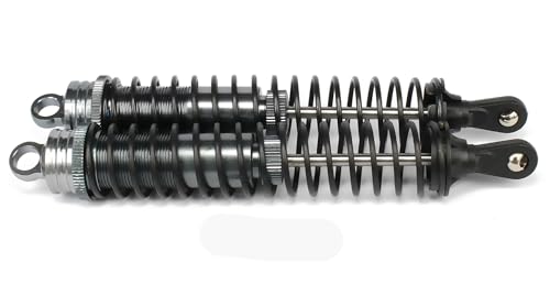 Oil Adjustable Aluminum 140mm Shock Absorber Damper For Rc Car 1/8 Buggy Truck Upgraded Hop-Up Parts Hsp Hpi Losi Axial 4PCS/set (Titanium) - color: Titanium