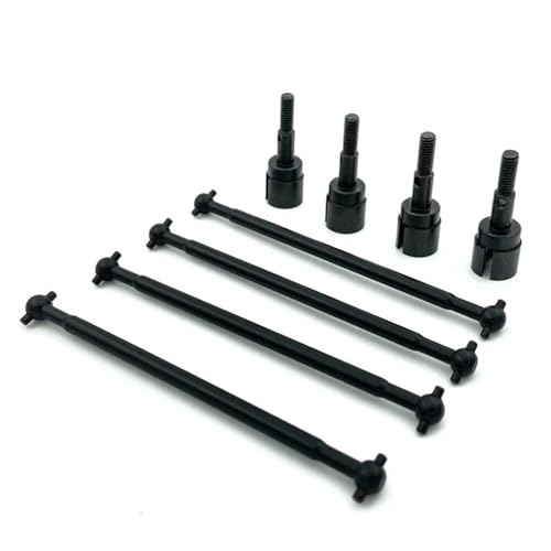 RC Car Accessories for HSP 1/10 94111 Metal Drive Shaft 89.5mm Dogbones 08029 Stub Wheel Axle 02033 RC Car Upgrade Parts Replacement RC Car Accessories(Black) - color: Black