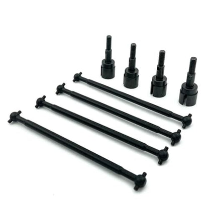 RC Car Accessories for HSP 1/10 94111 Metal Drive Shaft 89.5mm Dogbones 08029 Stub Wheel Axle 02033 RC Car Upgrade Parts Replacement RC Car Accessories(Black) - color: Black