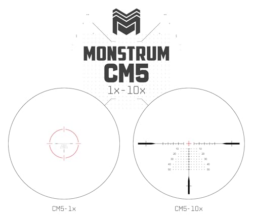 Monstrum Beast ED 1-10x First Focal Plane FFP LPVO Scope - style: Morpheus MOA Reticle