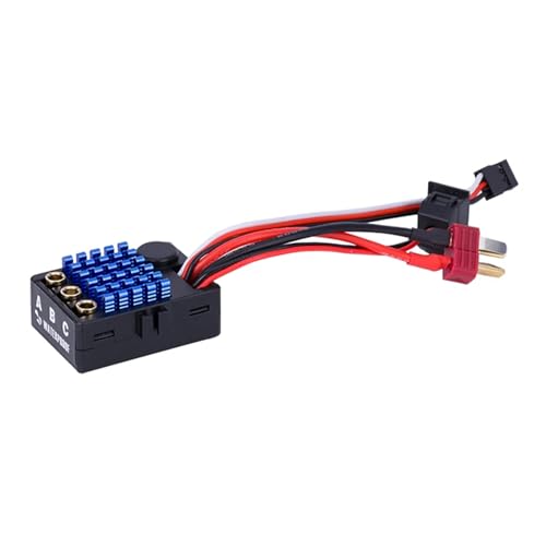 35A Sensorless HSP Brushless ESC 5V/2A BEC Waterproof Electric Speed Controller for 1/18 1/16 1/14 Drifting Short-Course Truck Wltoys HSP Upgrades Monster Truck (Built-in)