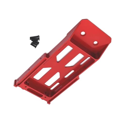 for MN128 MN86 MN86S MN86K MN86KS 1/12 Metal Battery Tray Rear Bumper Mount RC Crawler Car Upgrade Parts Accessories RC Repair Parts(Red) - size: Red