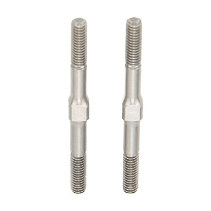 2Pcs RC Steel Turnbuckle M4 48mm RC Turnbuckle Link for ARRMA Granite for Big Rock for Typhoon for Senton 3S Brushless Brushed Series 1/10 RC Cars