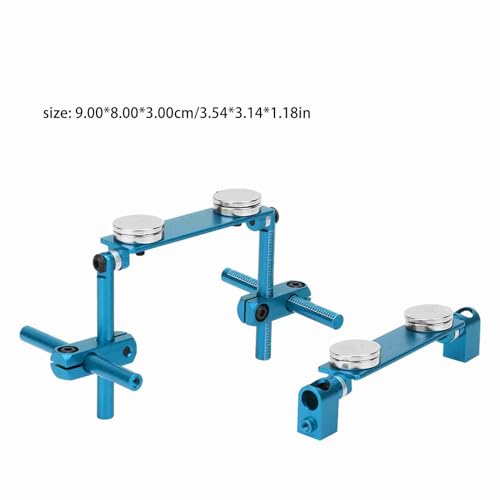 RC Car Body Post, Aluminum Magnetic Invisible Body Shell Mount Column Kit for HSP 1/10 SakuraS XI CS Tamiya416/417 T3/T4/94123 RC Racing Car (Blue) - color: Blue