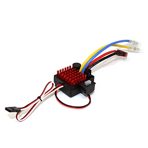 RC Car Waterproof Brushed Motor ESC for Tamiya 1/10 TT01 TT02, Brushed Motor ESC Combo Compatible with Traxxas Redcat HPI HSP SCX10