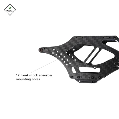 SCX24 LCG Chassis Carbon Fiber Chassis Frame Kit for Axial SCX24 Upgrade Parts 1/24 RC Crawler