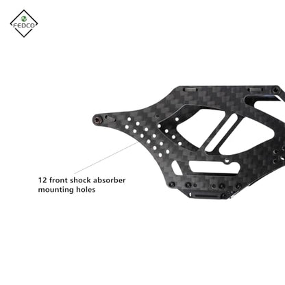SCX24 LCG Chassis Carbon Fiber Chassis Frame Kit for Axial SCX24 Upgrade Parts 1/24 RC Crawler