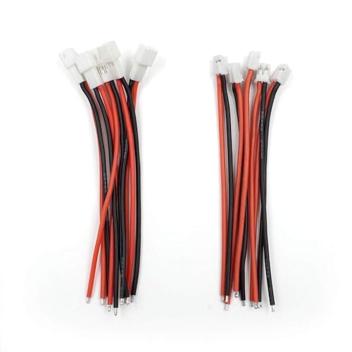 15Pairs JST-PH 2.0 2 Pin Male and Female Connector Plug with Soft Silicone Wire Cable 10cm - size: JST-PH 2.0 2Pin