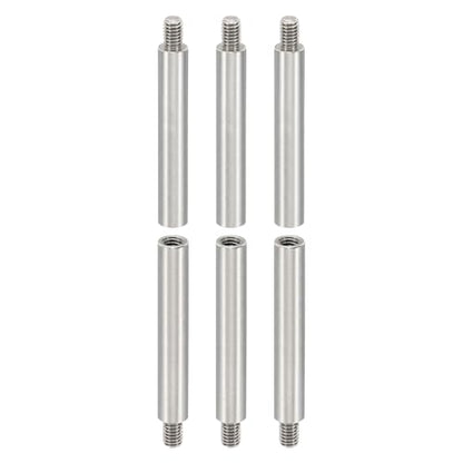 PATIKIL 6pcs M4 Standoffs, M4 40+6mm Spacer Standoffs Steel Threaded Standoffs Screws Kit 4mm ID 6mm OD Metric Male Female Thread Adapters for Circuit Board PCB RC Drones Motherboard - size: 40+6mm L