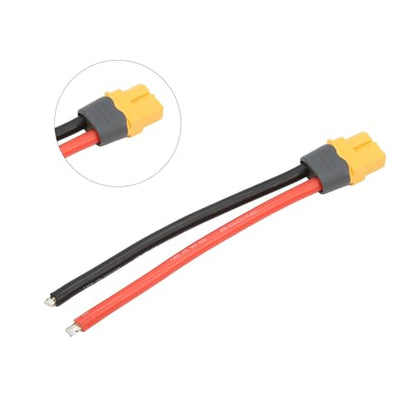 HUIOP XT60H Plug Female Connector Durable Copper 12AWG Cable for RC Lipo Battery FPV Drone Safety Kit for Various RC Model Cars, Airplanes, Boats