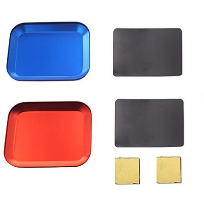 2Pcs Vgoohobby Aluminium Screw Tray with Magnetic Pad Screws Disk Pallet for RC Model Car Helicopters Airplanes Repair Tool