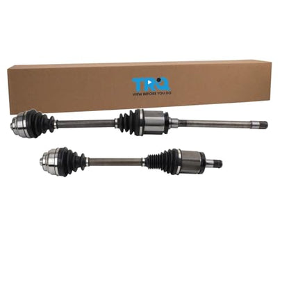 TRQ Front Driver & Passenger Side CV Axle Assembly Set for 11-17 BMW X3 15-18 X4 - style: CSA50034