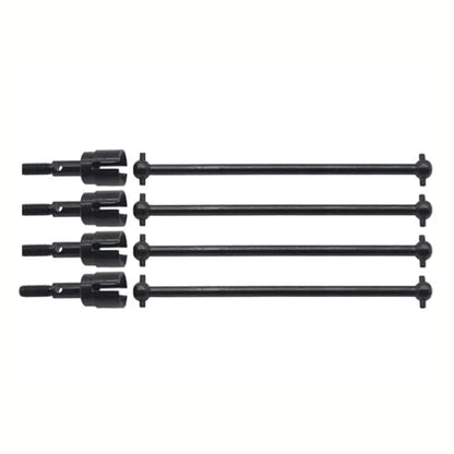 RC Car Accessories Compatible with HSP 94111 94108 94170 1/10 RC Car Replacement Parts 4Pcs Steel Dogbone Drive Shaft Wheel Axle 08029 02033 Black