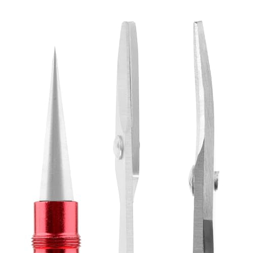 RC Body Reamer 0-14mm Hole Puncher with Sleeve & Curved & Straight Scissors & 8 Pieces Body Clips Set Cars Body Mounting for RC Vehicle Truck Plastic Body Shell Cover Hobby Repair Tools (Red) - color: Red