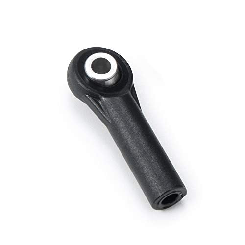 10Pcs M3 Plastic Bent Rod Ends,Black M3 Crawler Width Balls Ends for Axial D90 SCX10 RC Car (Black A) - color: Black a
